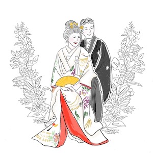 結婚式のイラスト